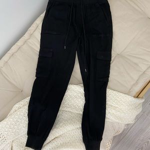 Garage black cargo sweats